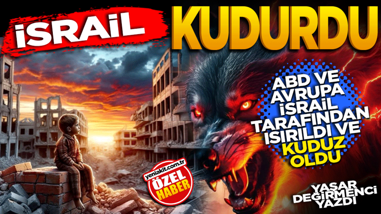 İsrail kudurdu! Avrupa da Amerika da İsrail tarafından ısırıldı ve kuduz oldu