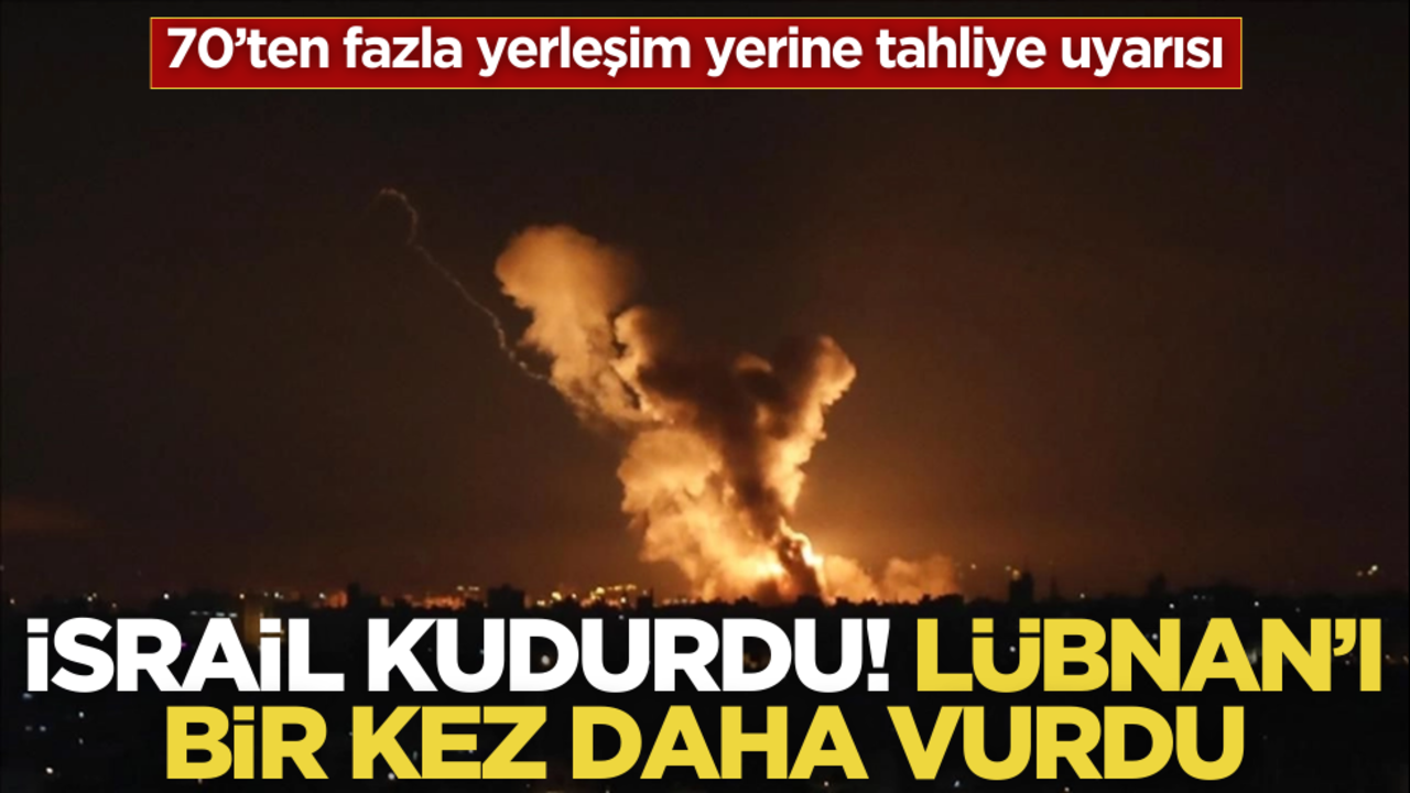 İsrail Lübnan’ı bir kez daha vurdu!