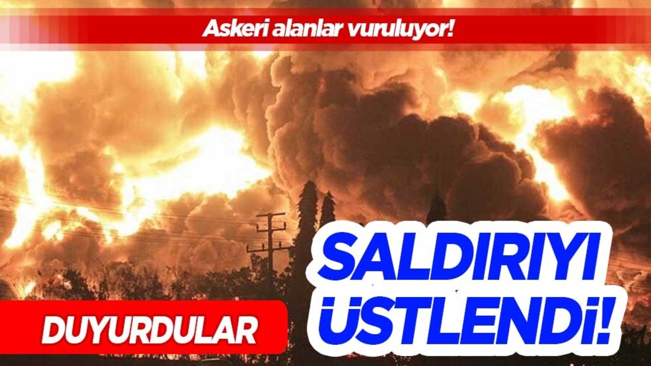 İsrail saldırıyı üstlendi: İsrail'den Suriye'ye hava saldırısı! Askeri alanlar vuruluyor! Duyurdular