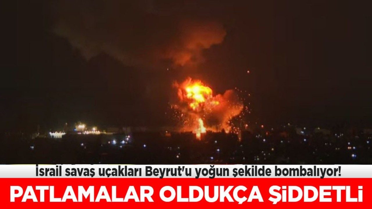 İsrail savaş uçakları Beyrut'u yoğun şekilde bombalıyor! Orta Doğu’da büyük bir savaşı kışkırtmaya çalışıyorlar!
