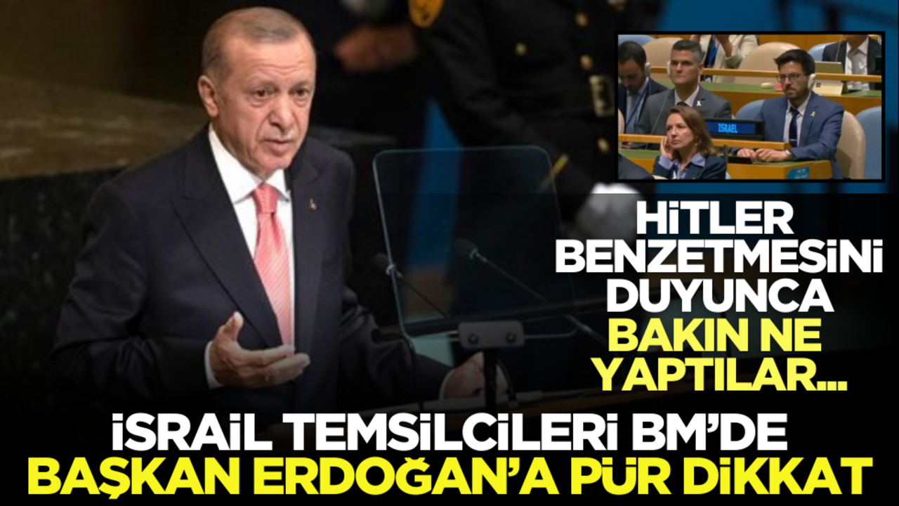 İsrail temsilcileri Erdoğan’ı pür dikkat dinledi! Hitler benzetmesini duyunca bakın ne yaptılar