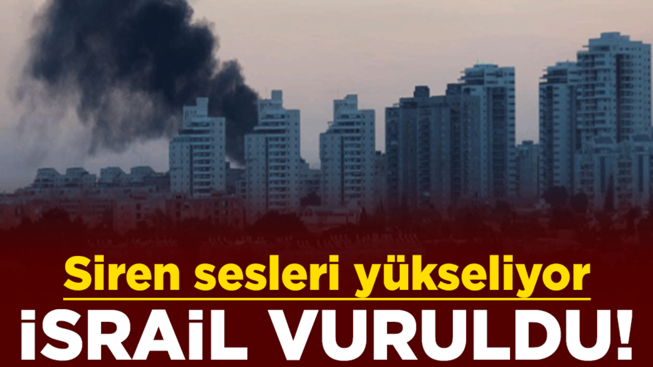 İsrail vuruldu! Siren sesleri yükseliyor