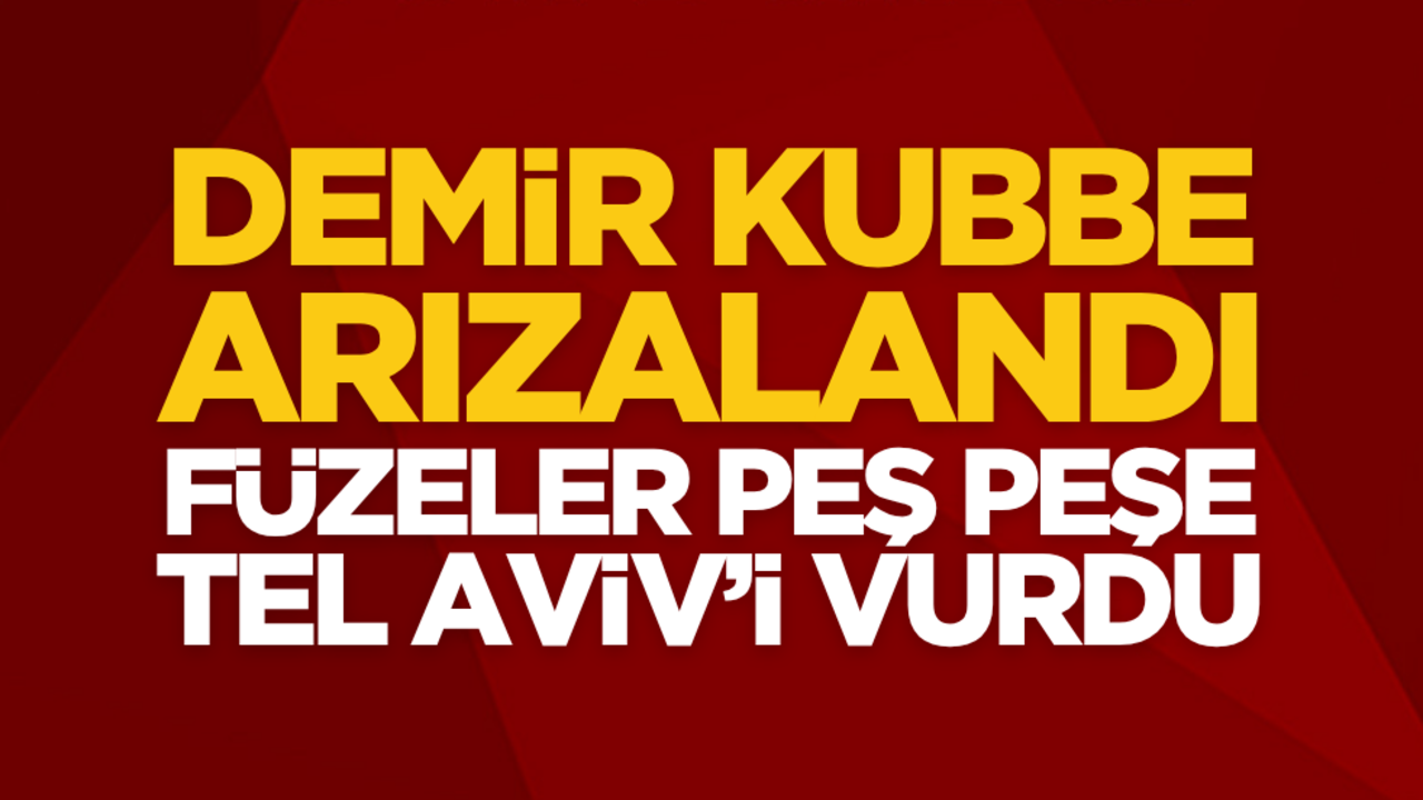 İsrail’de büyük şok: Demir Kubbe arızalandı, Tel Aviv’i vurdu