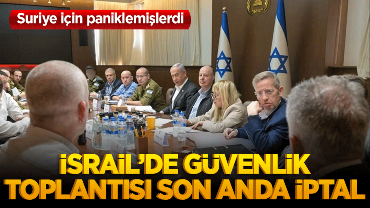 İsrail'de kriz tırmanıyor! Güvenlik toplantısı son anda iptal edildi