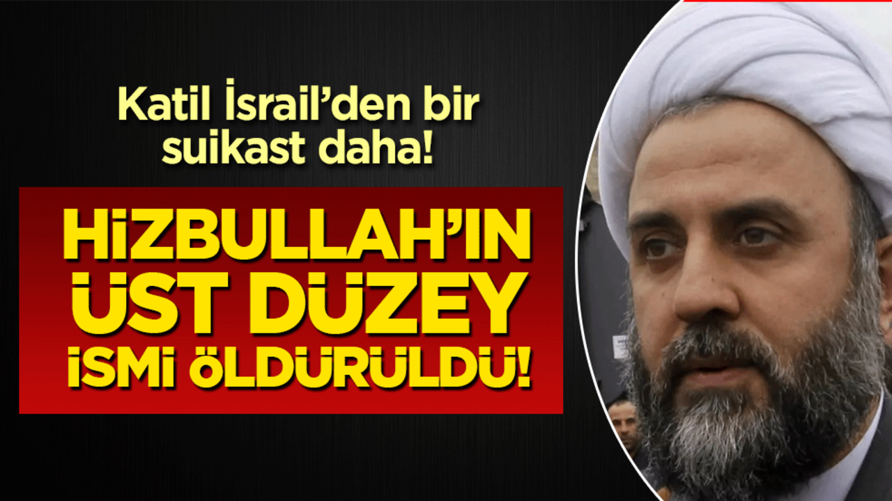 İsrail'den bir suikast daha: Üst düzey isim öldürüldü!