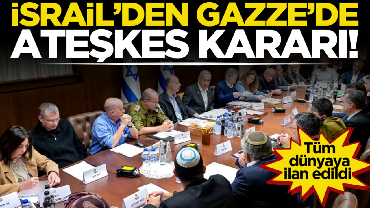 İsrail’den Gazze kararı! Tüm dünyaya ilan edildi