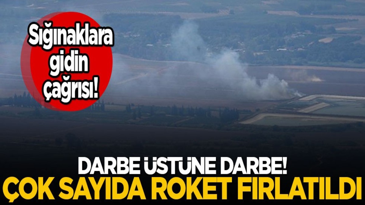 İsrail'e darbe üstüne darbe! Çok sayıda roket fırlatıldı