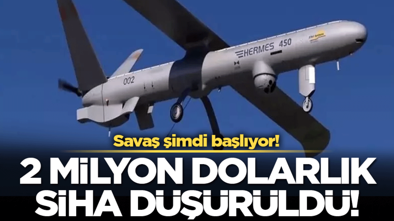İsrail'in 2 milyon dolarlık SİHA'sı düşürüldü! Savaş şimdi başlıyor!