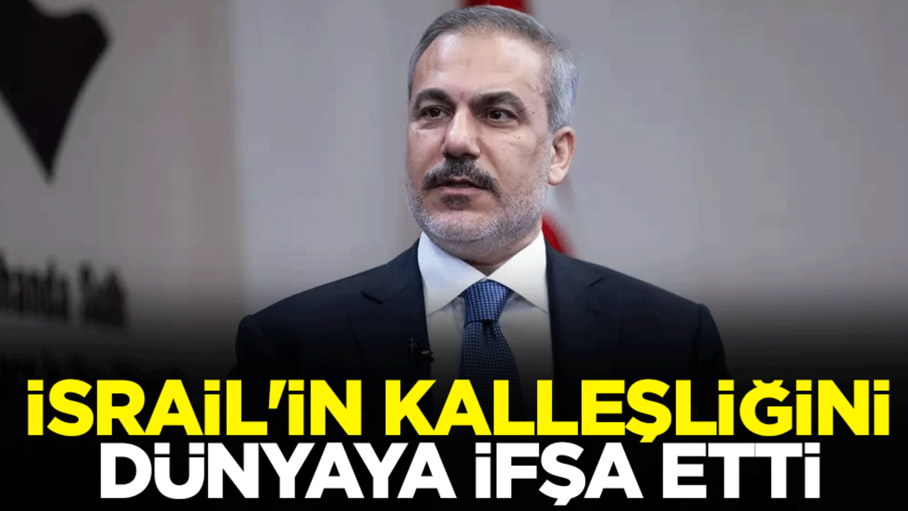 İsrail'in kalleşliğini dünyaya ifşa etti