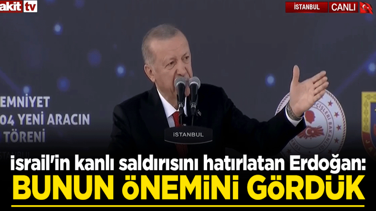 İsrail'in kanlı saldırısını hatırlatan Cumhurbaşkanı Erdoğan: Elektronik sistemlere yatırımın önemini gördük