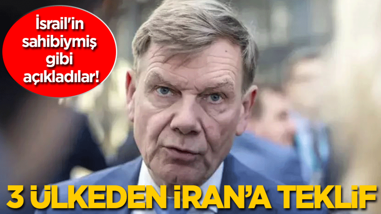 İsrail'in sahibiymiş gibi açıkladılar! 3 ülkeden İran'a teklif...