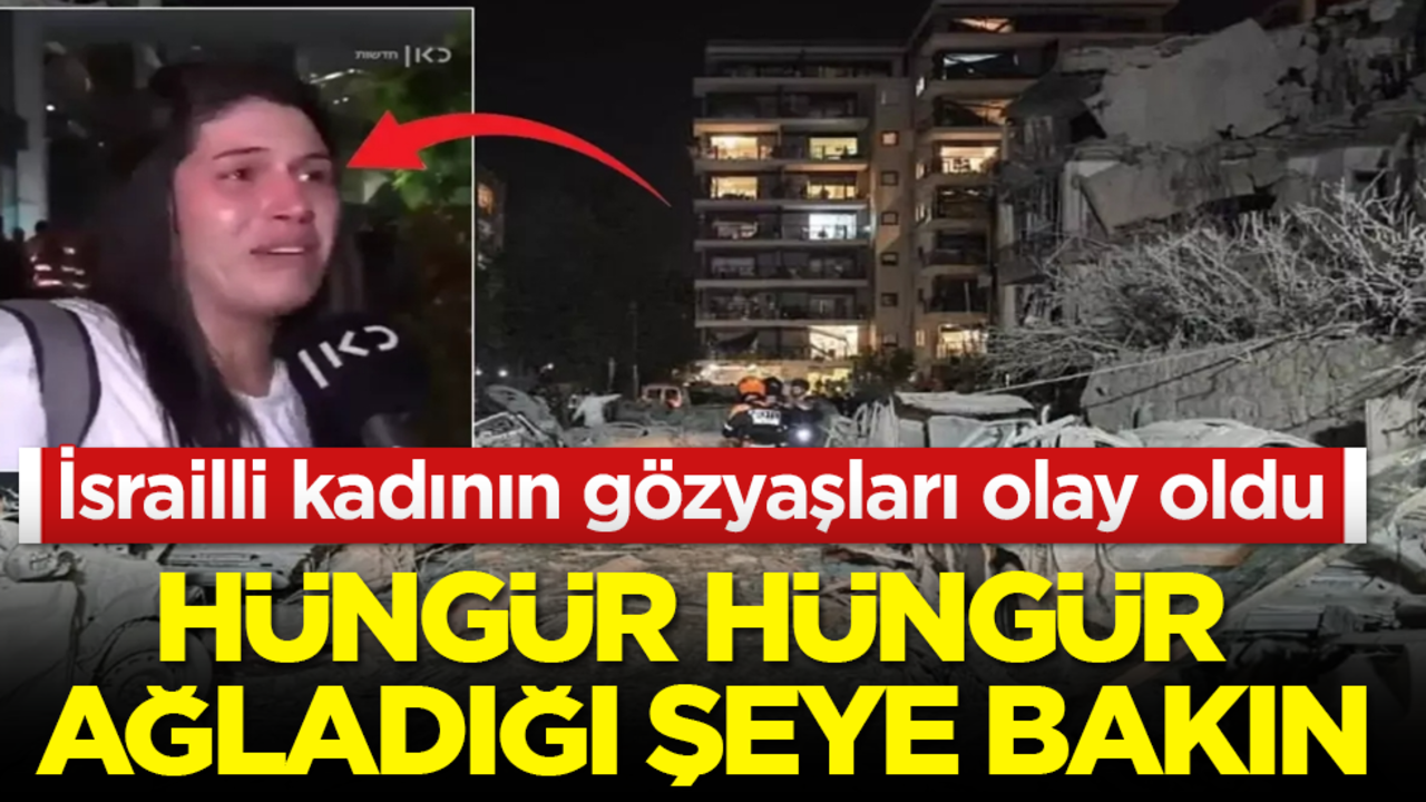 İsrailli kadının gözyaşları olay oldu! Hüngür hüngür ağladığı şeye bakın
