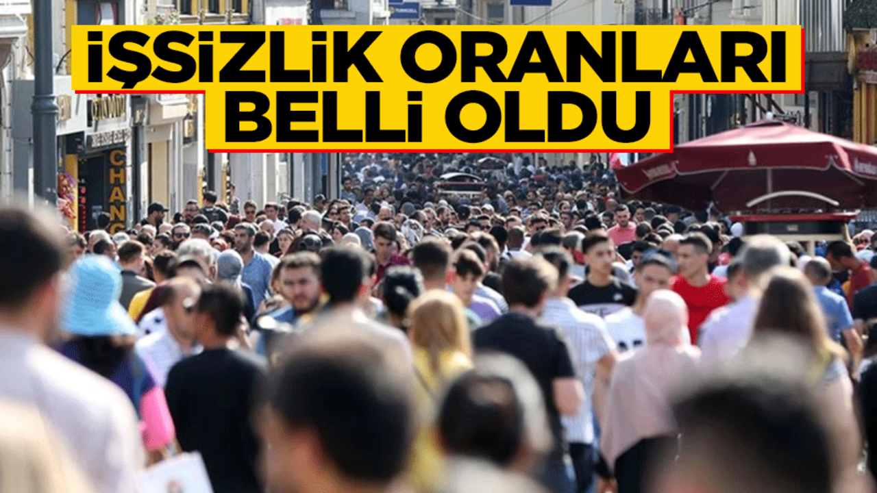 İşsizlik oranları belli oldu