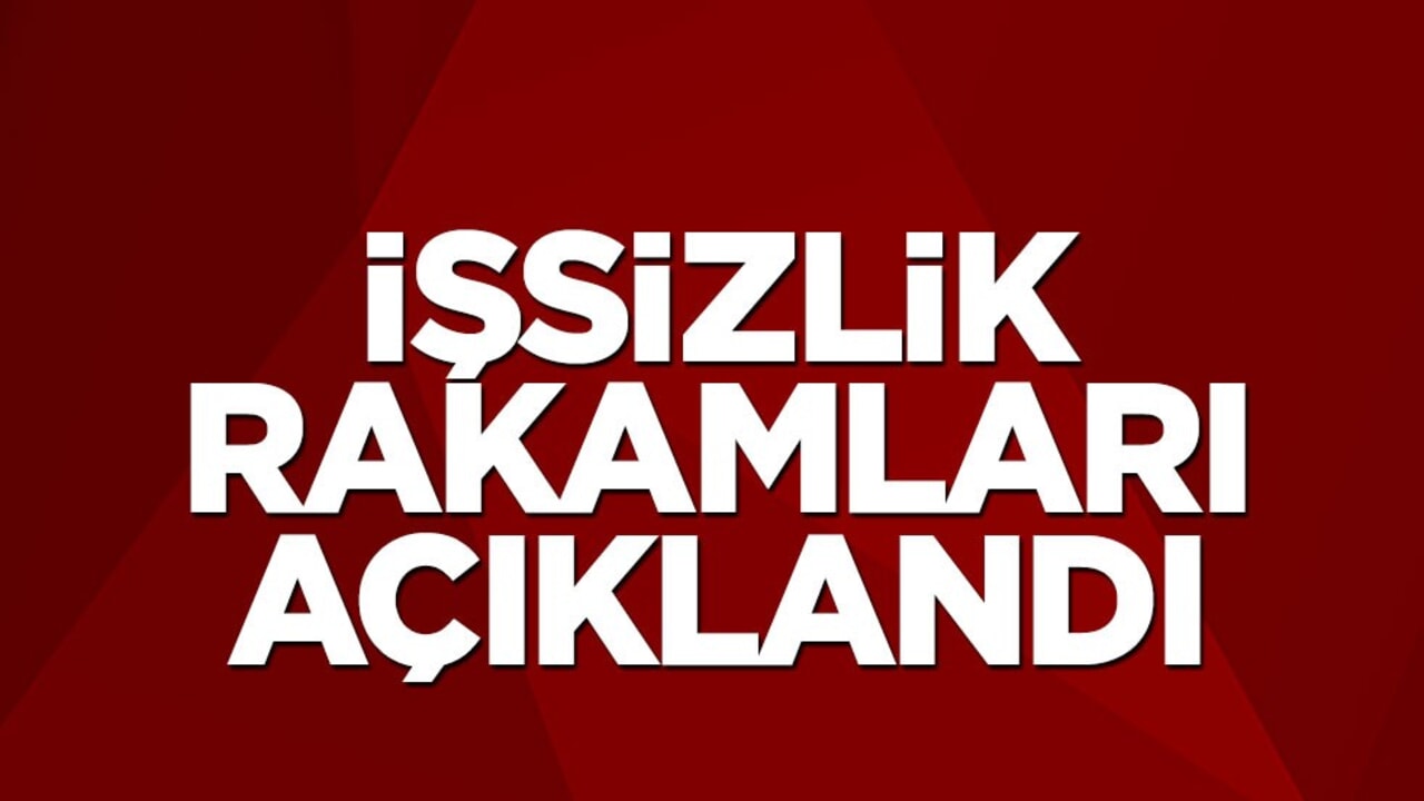 İşsizlik rakamları açıklandı
