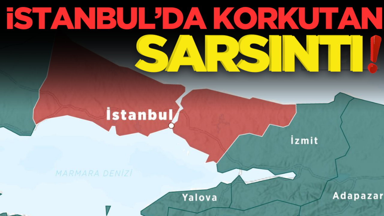 İstanbul sallanmaya devam ediyor! Bir deprem daha