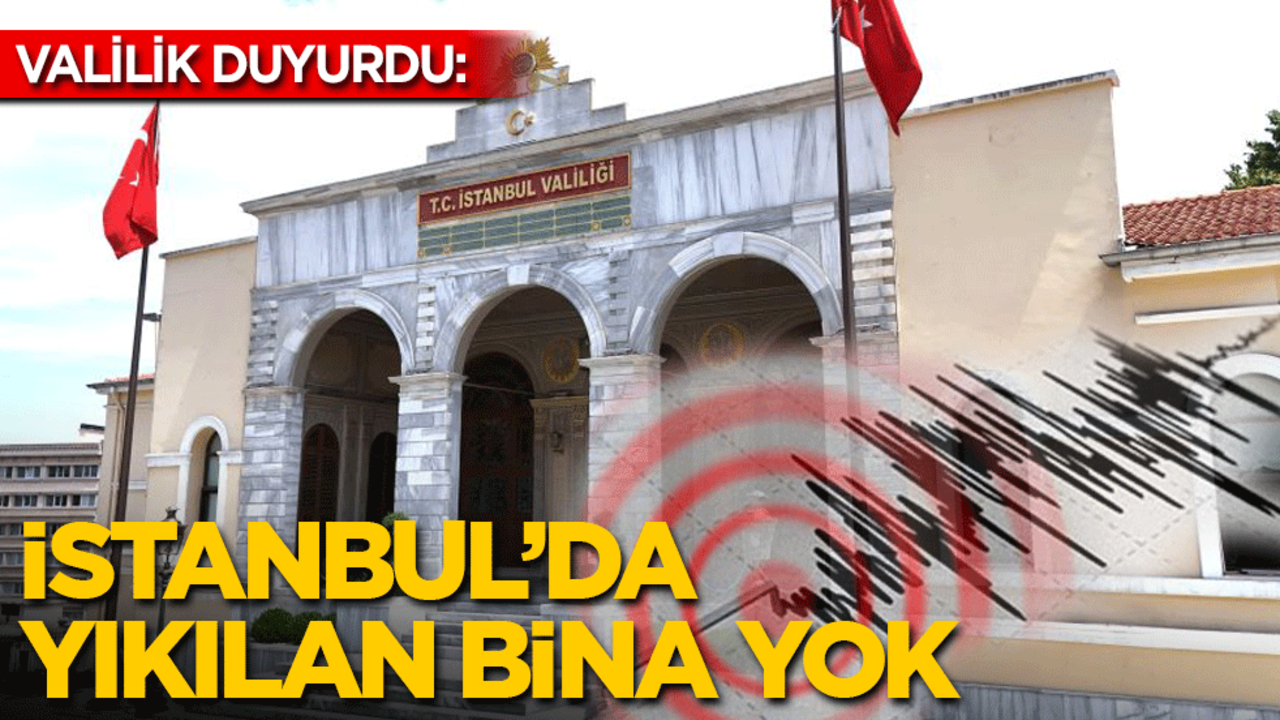 İstanbul Valiliğinden yıkılan bina açıklaması