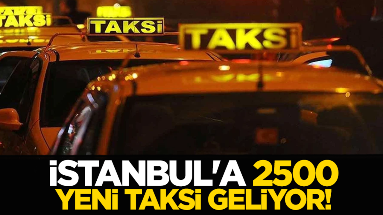 İstanbul'a 2500 yeni taksi geliyor!