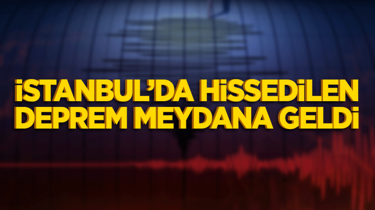 İstanbul'da deprem!