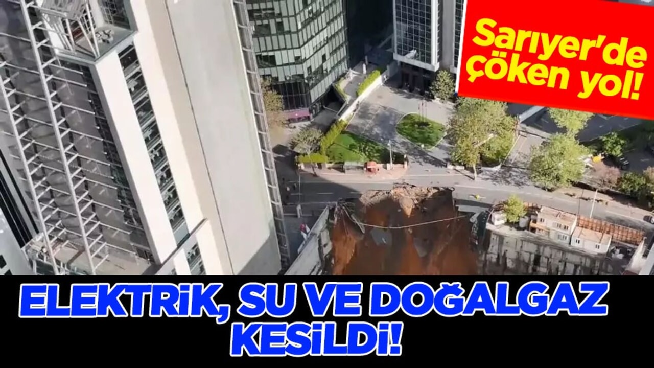 İstanbul'da yol çöktü, 3 mahallede elektrik, su ve doğalgaz kesildi: İBB'den açıklama!