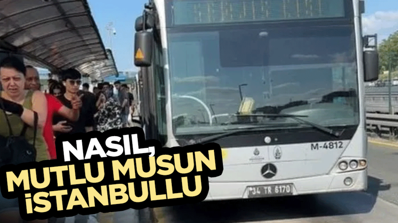 İstanbul'da yine metrobüs arızalandı... Hiç şikayet etme İstanbullu! Bu beceriksizleri sen seçtin