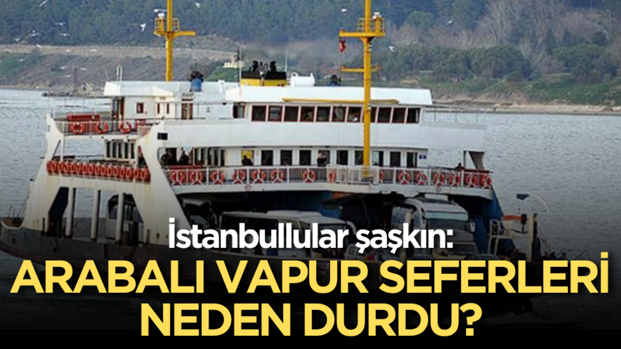 İstanbullular şaşkın: Arabalı vapur seferleri neden durdu?