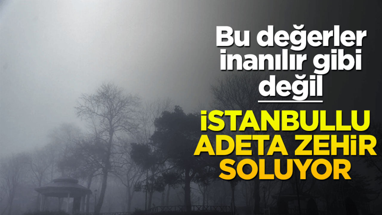 İstanbullular zehir soluyor! Bu değerler inanılır gibi değil