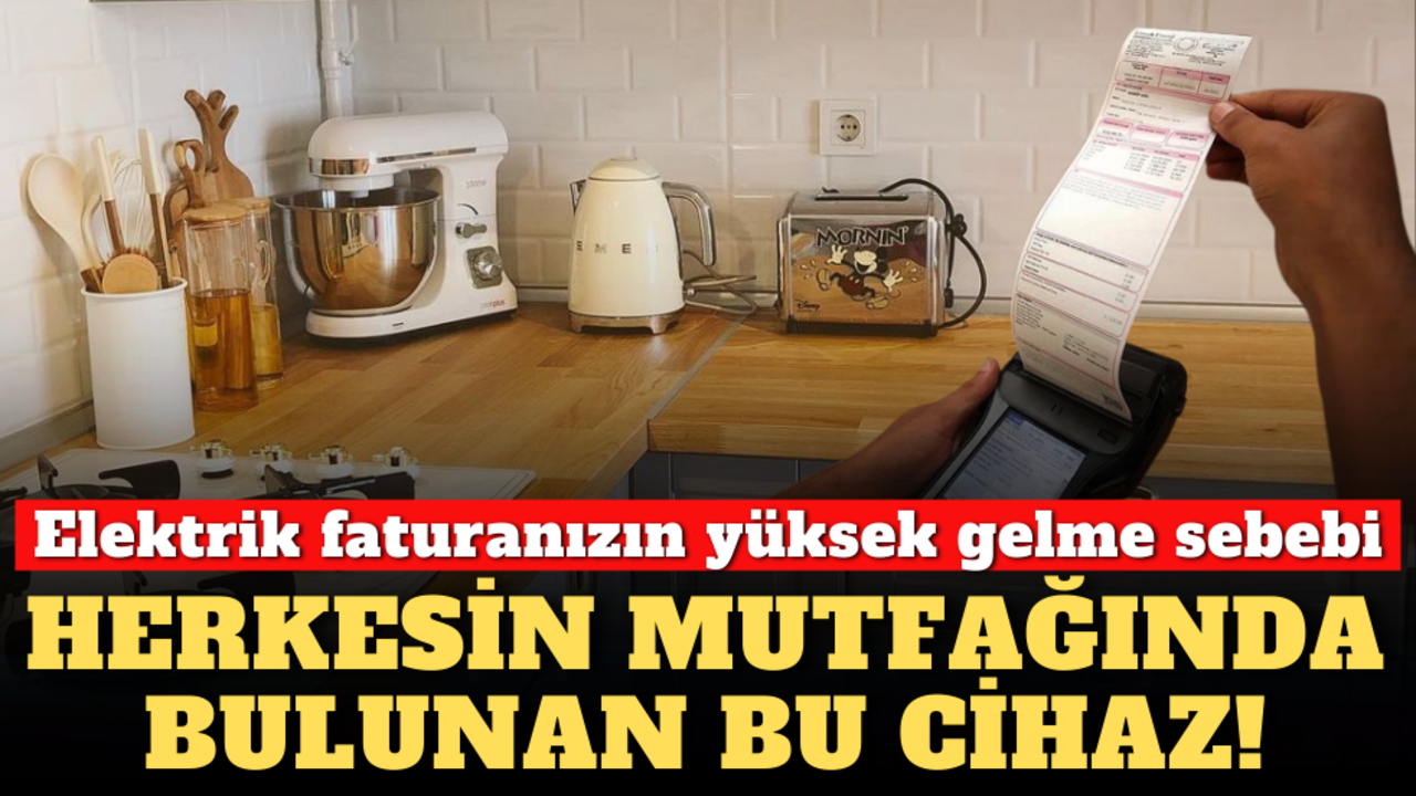 İşte elektrik faturanızın yüksek gelme sebebi: Herkesin mutfağında bulunuyor!