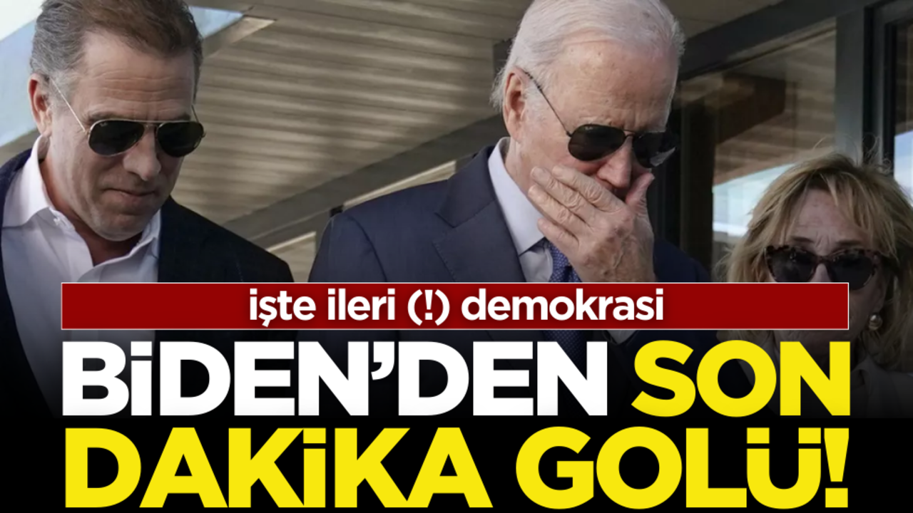 İşte ileri (!) demokrasi… Biden’dan son dakika golü!