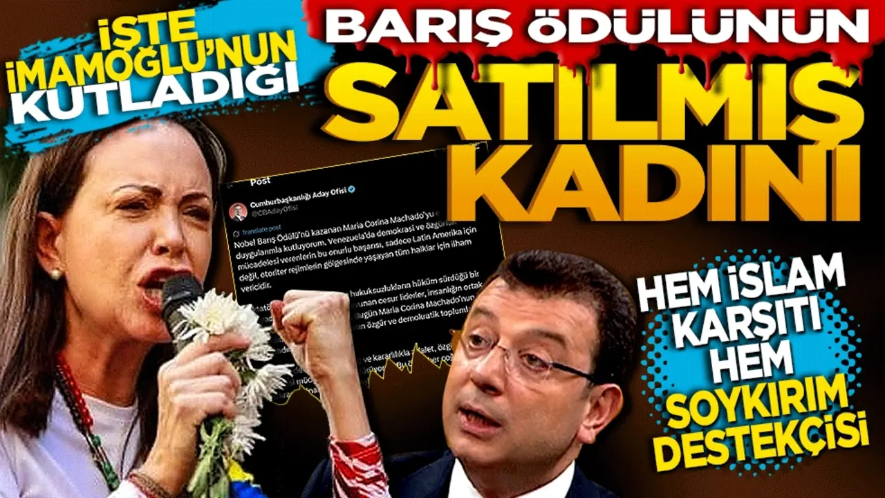 İşte İmamoğlu’nun kutladığı barış ödülünün satılmış kadını! Hem İslam karşıtı hem soykırım destekçisi