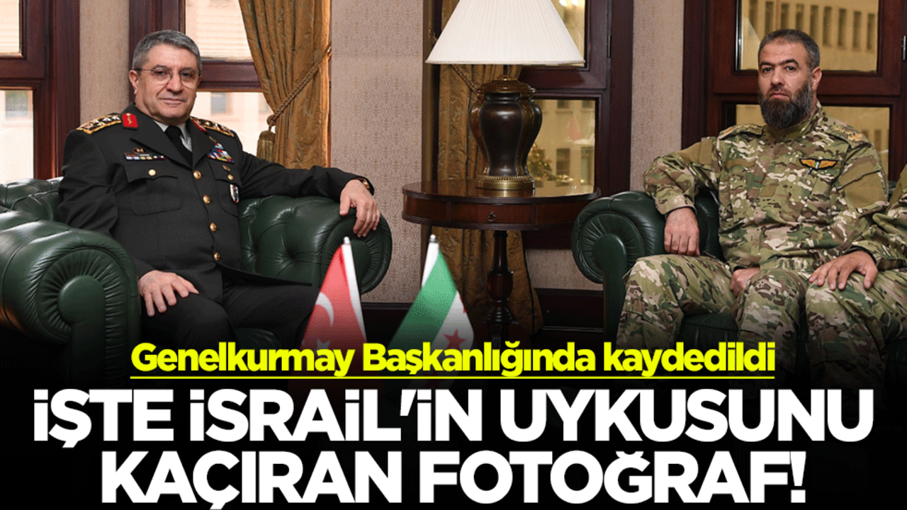 İşte İsrail'in uykusunu kaçıran fotoğraf! Genelkurmay Başkanlığında kaydedildi