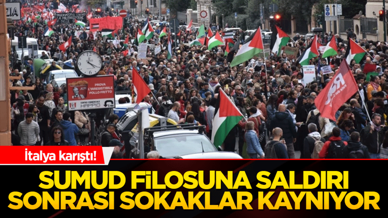 İtalya karıştı! Sumud filosuna saldırı sonrası sokaklar kaynıyor
