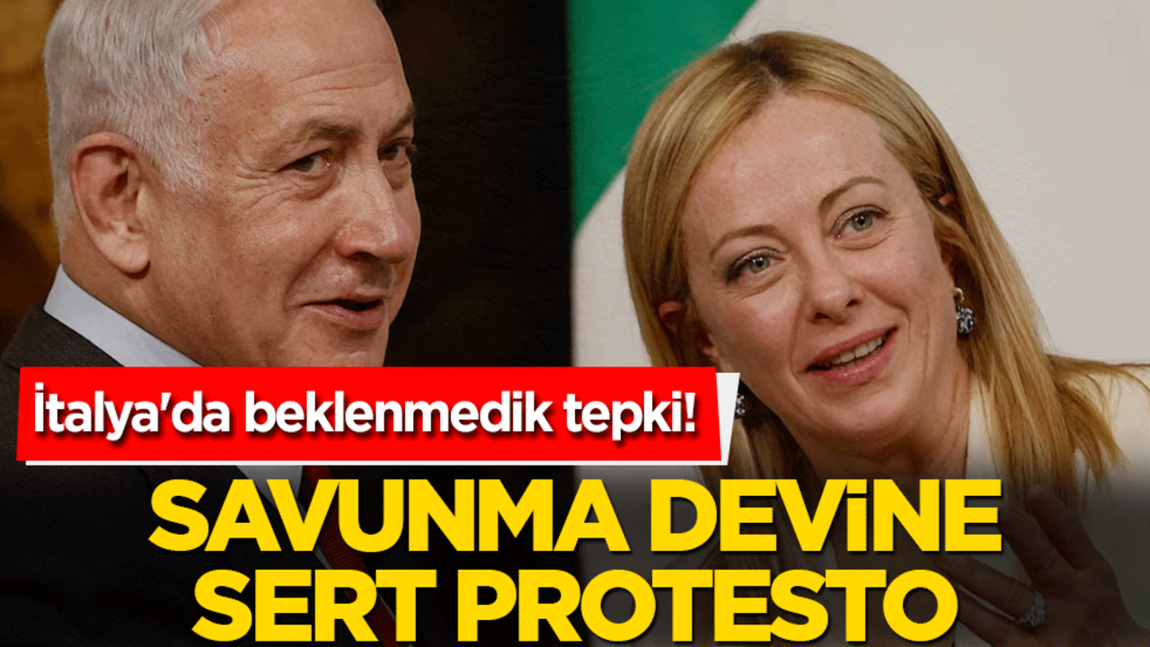 İtalya'da beklenmedik tepki! Savunma devine sert protesto