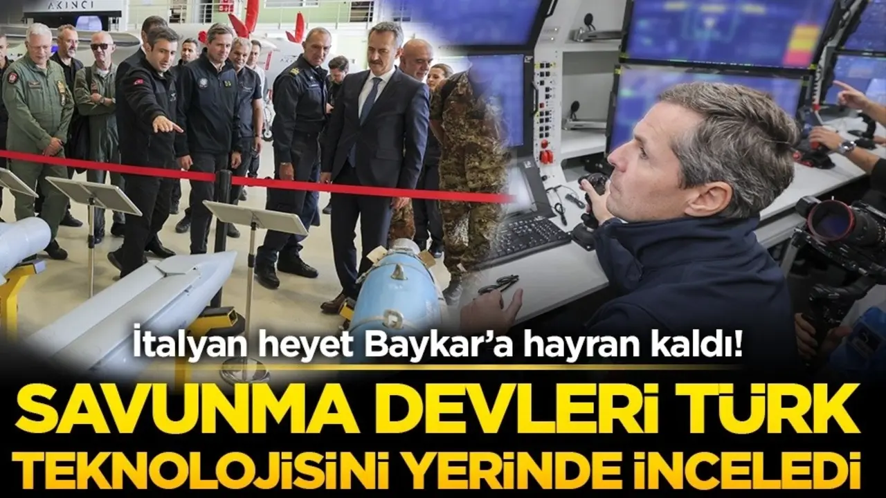 İtalyan heyet Baykar’a hayran kaldı! Savunma devleri Türk teknolojisini yerinde inceledi
