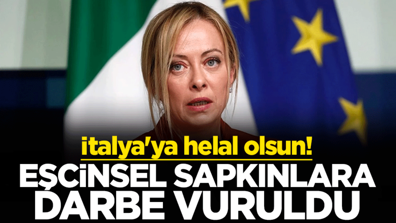 İtalya'ya helal olsun! Eşcinsel sapkınların ''cinsiyetsizlik'' sembollerine yasak