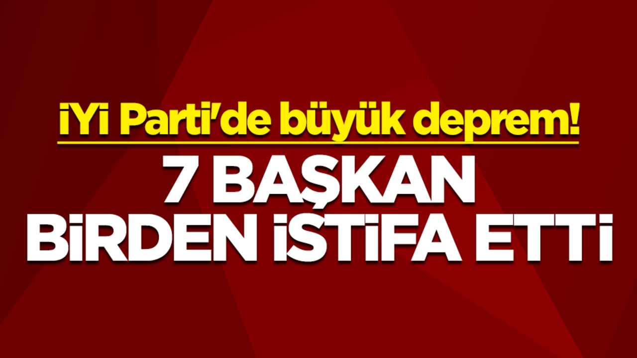 İYİ Parti Sakarya İl Başkanı Ahmet Uçak ve 6 ilçe başkanı istifa etti
