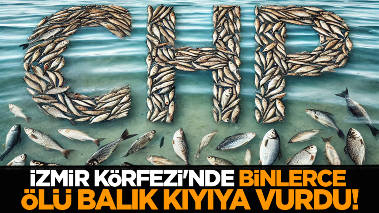 İzmir Körfezi'nde binlerce ölü balık kıyıya vurdu!