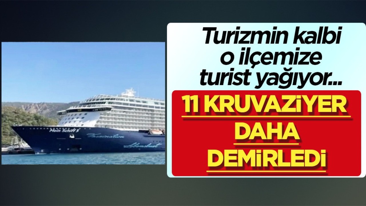 İzmir Kuşadası Limanı'na iki günde 11 kruvaziyer demirledi! Turistlerin en popüler adresi orası oldu, akın var