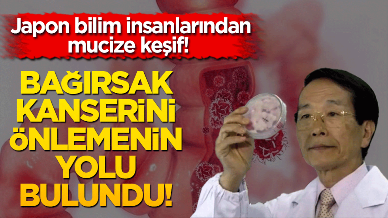 Japon bilim insanlarından mucize keşif! Bağırsak kanserini önlemenin yolu bulundu!
