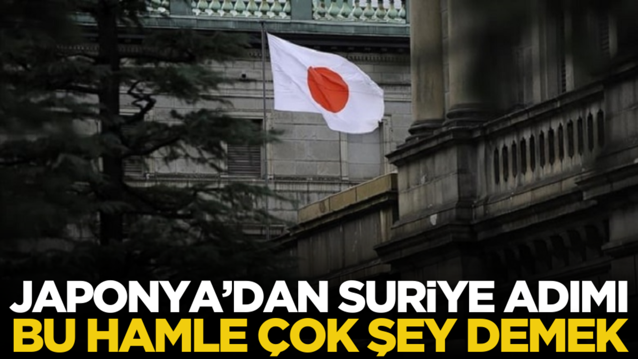 Japonya'dan Suriye adımı! Bu hamle çok şey demek…