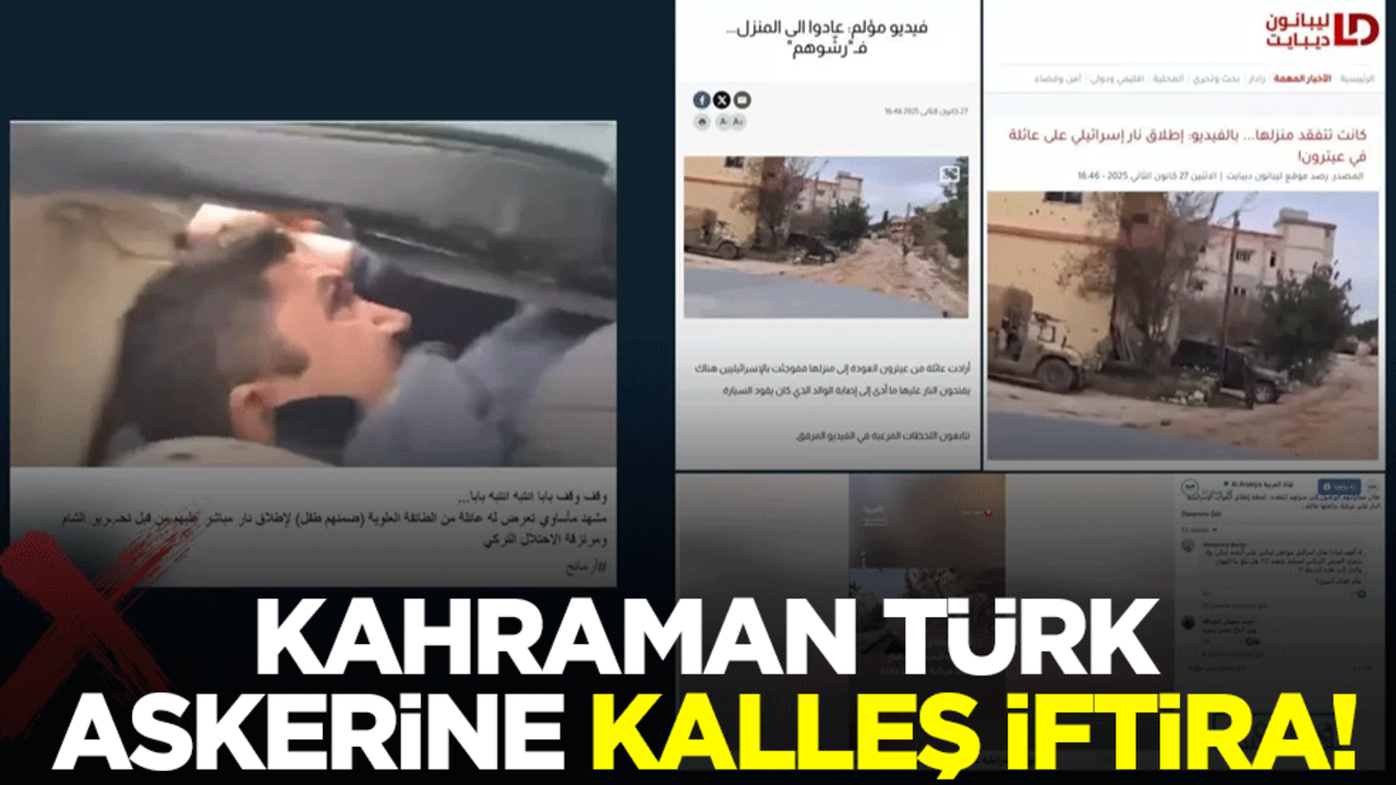 Kahraman Türk askerine kalleş iftira
