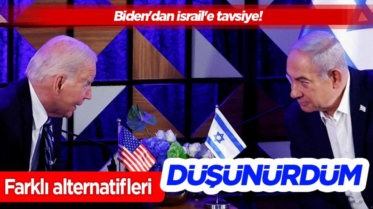 Kan dondurdu... Biden'dan İsrail'e tavsiye: Yerinde olsaydım diyerek ilan etmesi ortalığı birbirine kattı