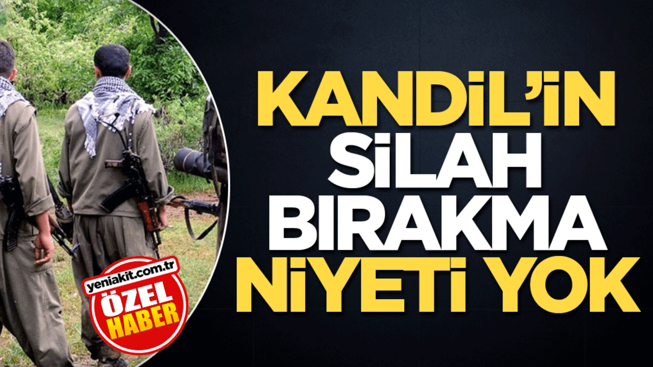 Kandil’in silah bırakma niyeti yok