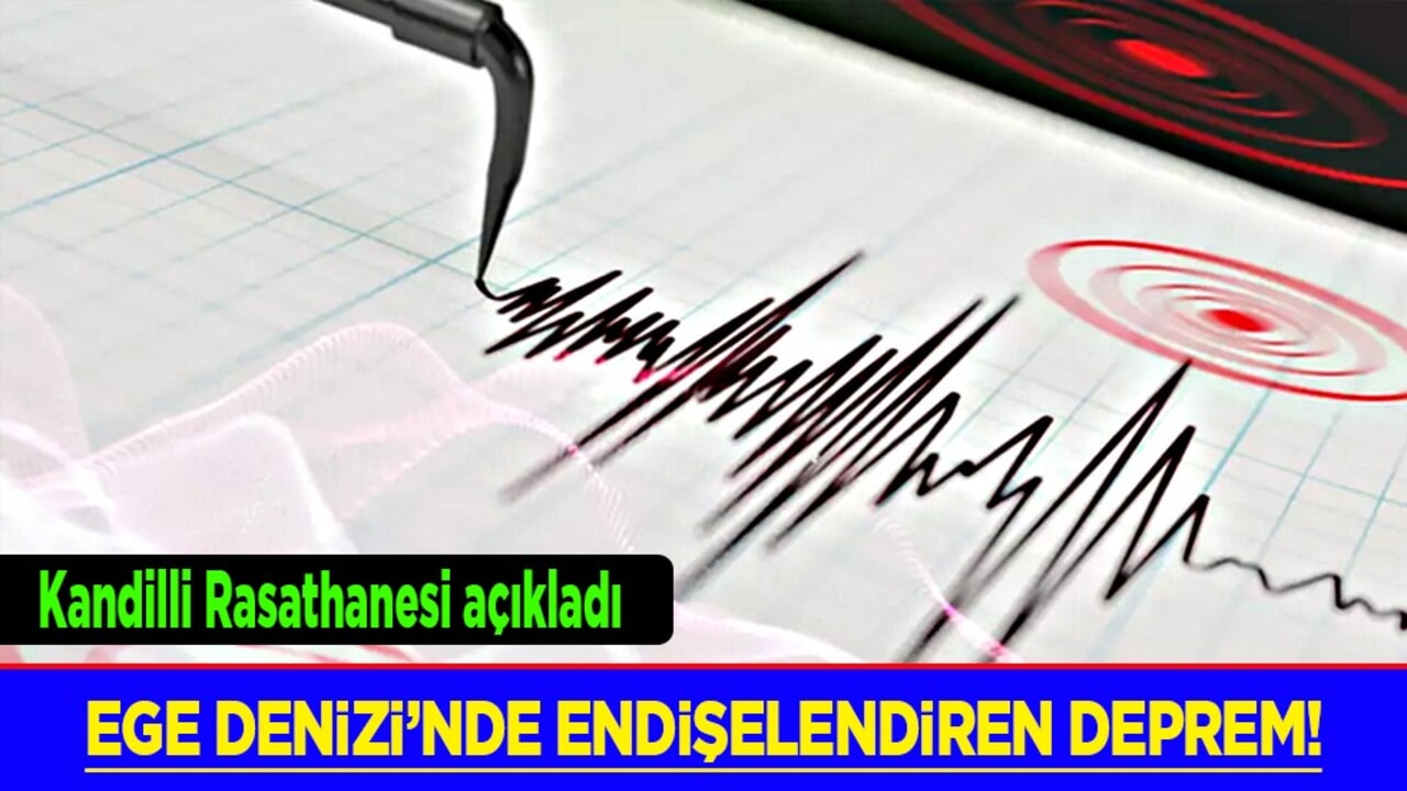 Kandilli Rasathanesi duyurdu! Ege Denizi'nde korkutan deprem! Son dakika