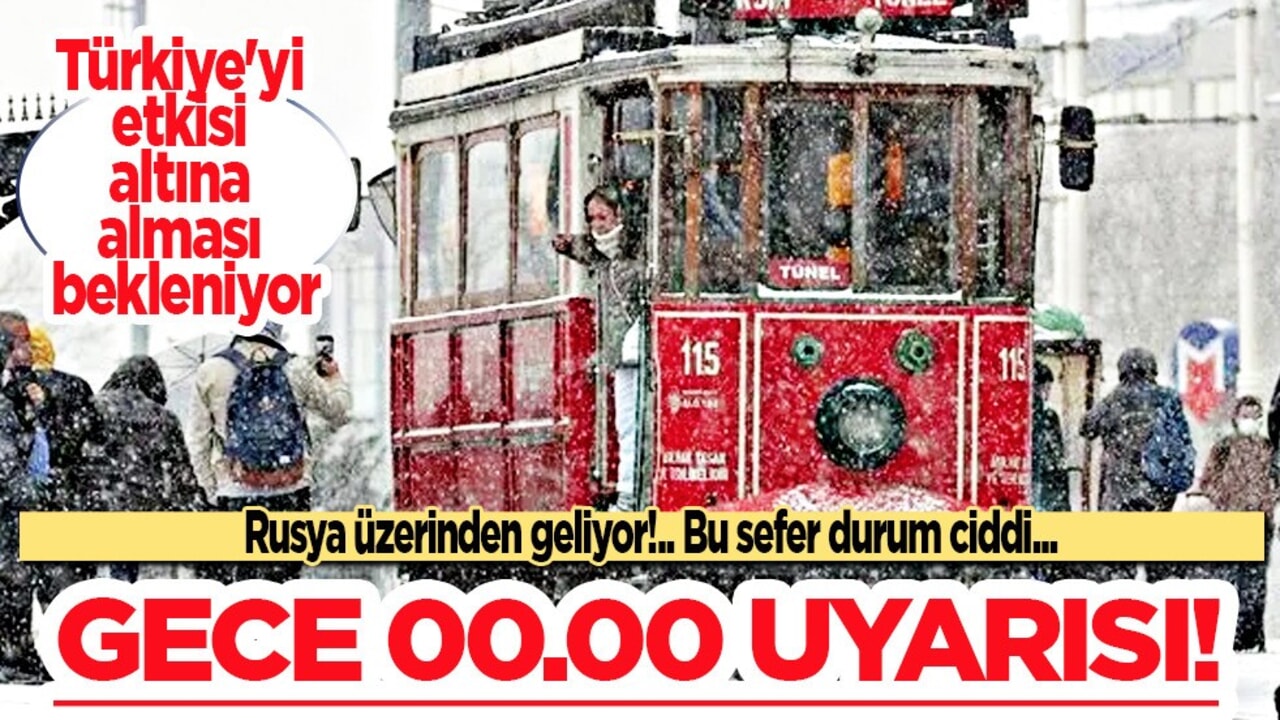 Kar, Rusya'dan Türkiye kapılarına dayandı! Türkiye’ye gece 00.00 uyarısı: Kar geliyor