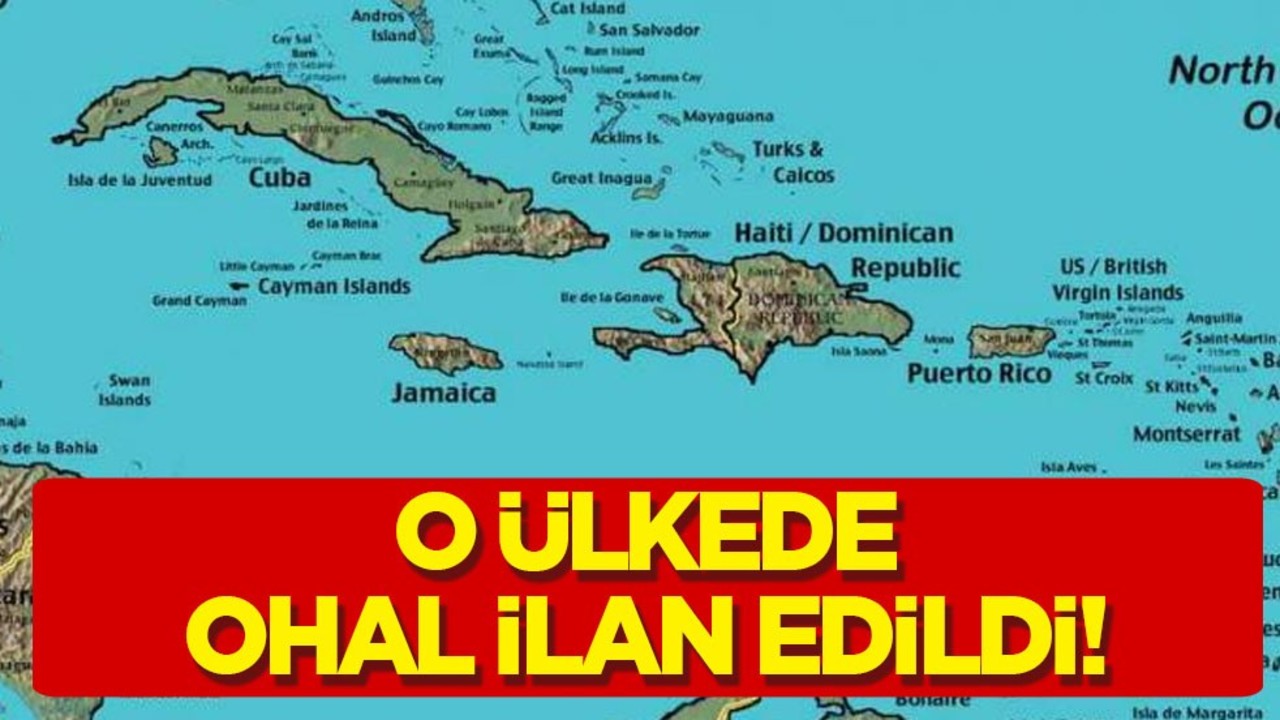 Karayipler artan suç vakası ile karşı karşıya! Ülkede OHAL ilan edildi! Büyük neden bu!