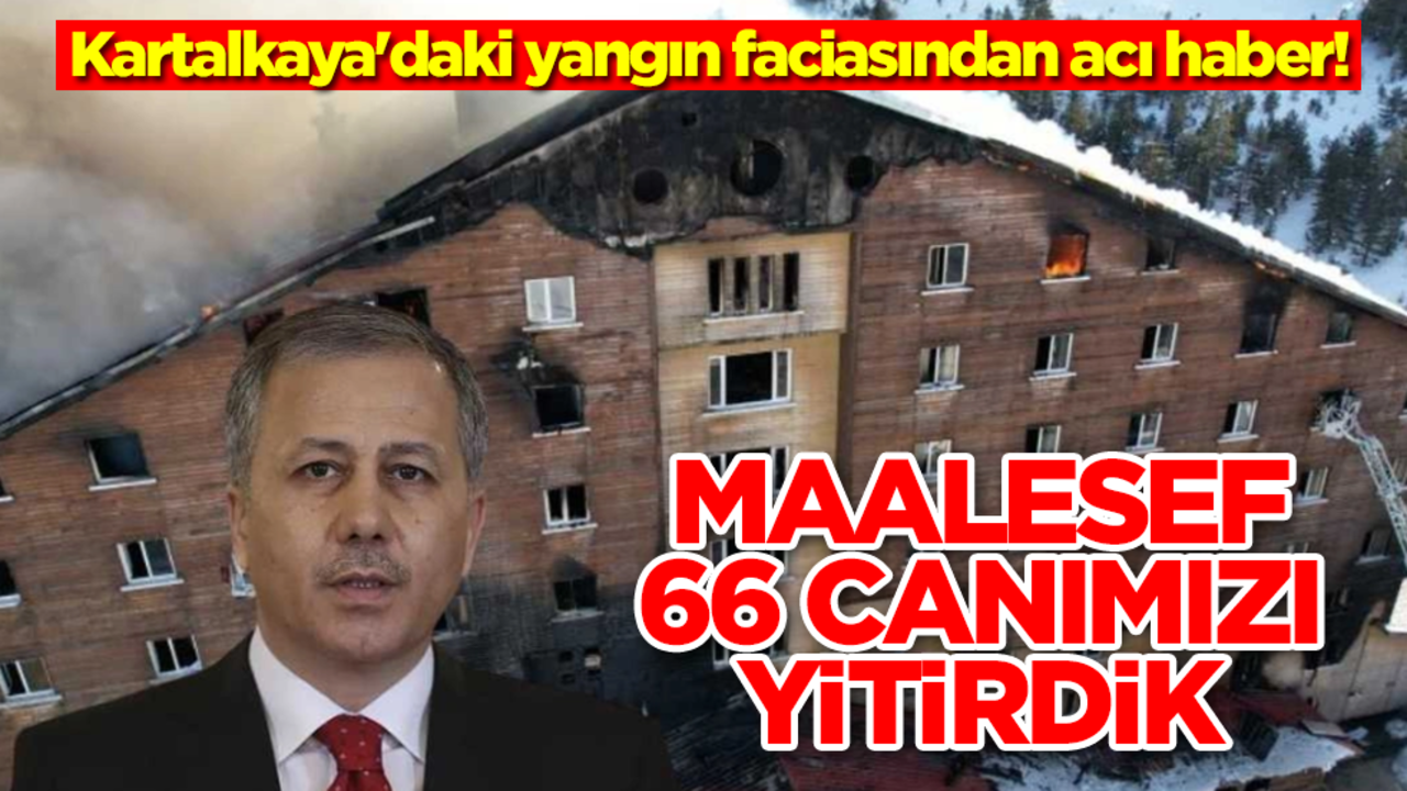 Kartalkaya'daki yangın faciasıyla ilgili son dakika açıklaması: Maalesef 66 canımızı yitirdik