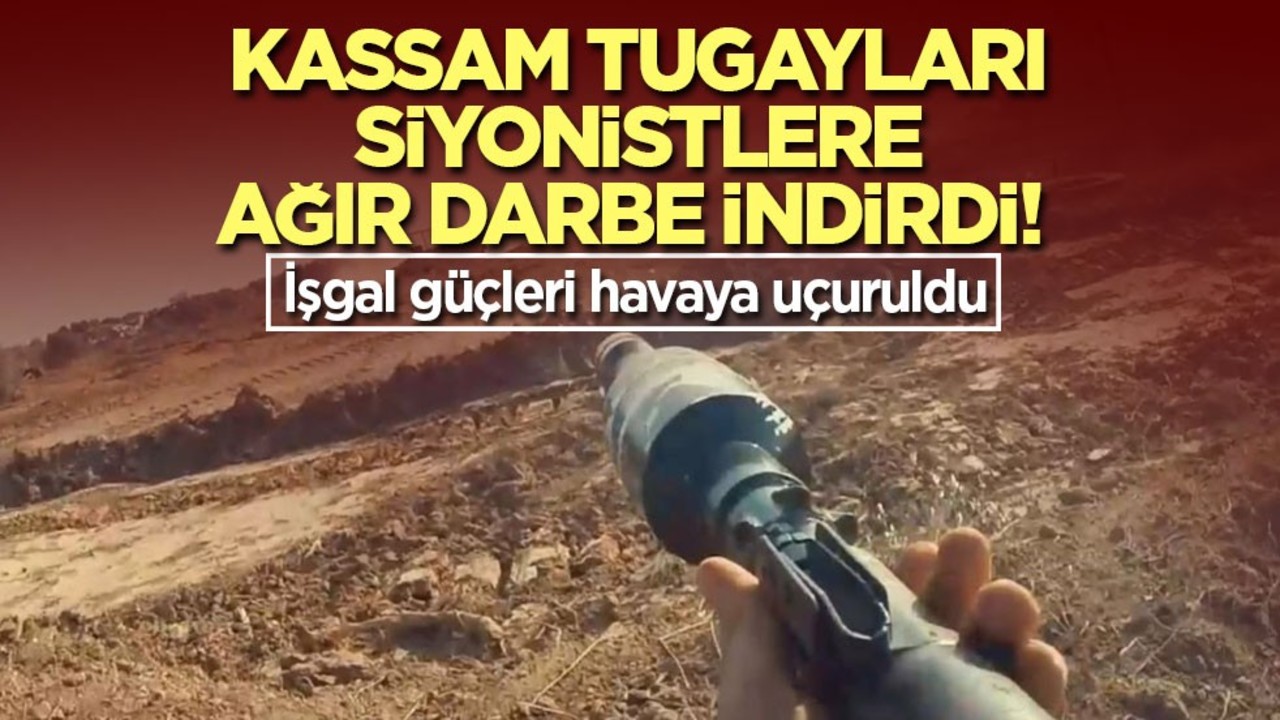 Kassam Tugayları siyonistlere ağır darbe indirdi! İşgal güçleri havaya uçuruldu