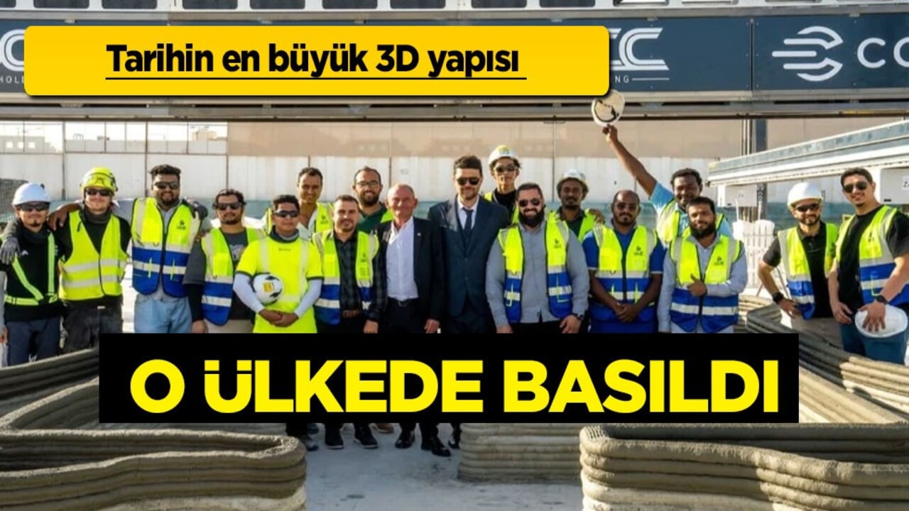 Katar, tarihin en büyük 3D yapısı basılıyor diyerek duyurdu! iki dev okul yaptı! Rekor kırdı