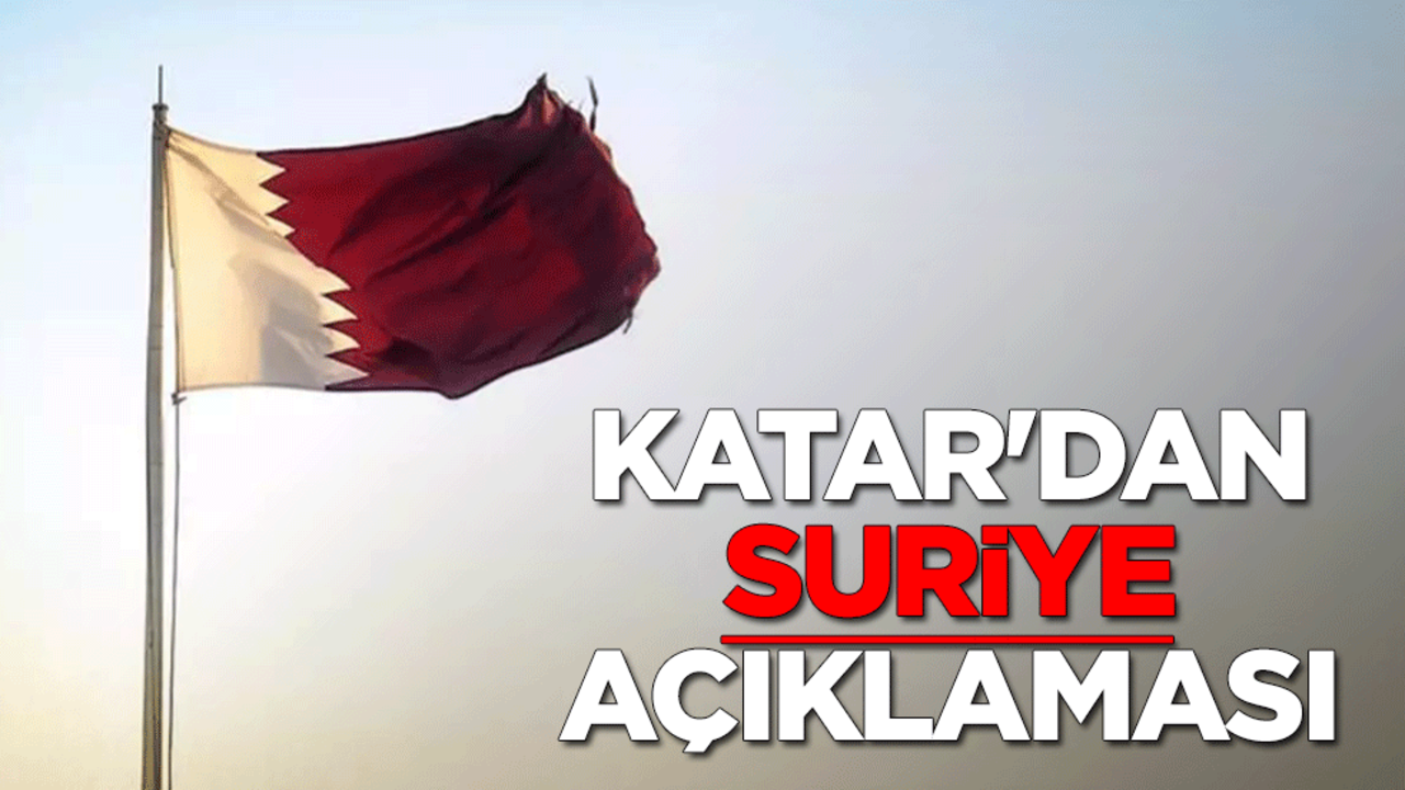 Katar'dan Suriye açıklaması