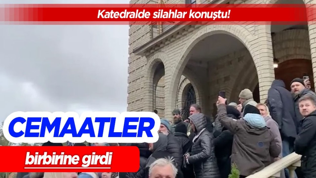 Katedralde silahlar konuştu! Cemaatler kavgası: Cemaat birbirine girdi, paniği gündeme damgasını vurdu!